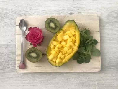 Vegan Σπορ Πρωινό - Χωρίς Αυγά! : Ελαφρύ μείγμα φρούτων πρωινού